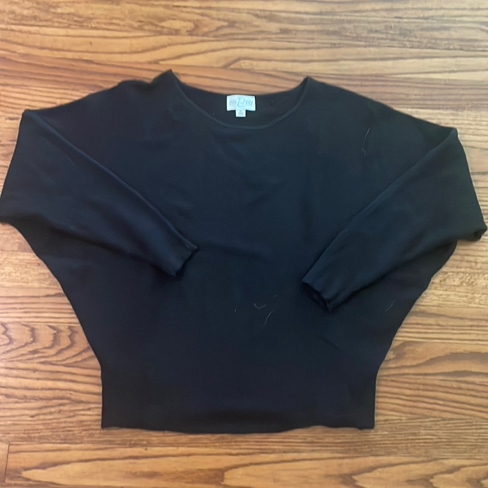 Black bat wing sweater